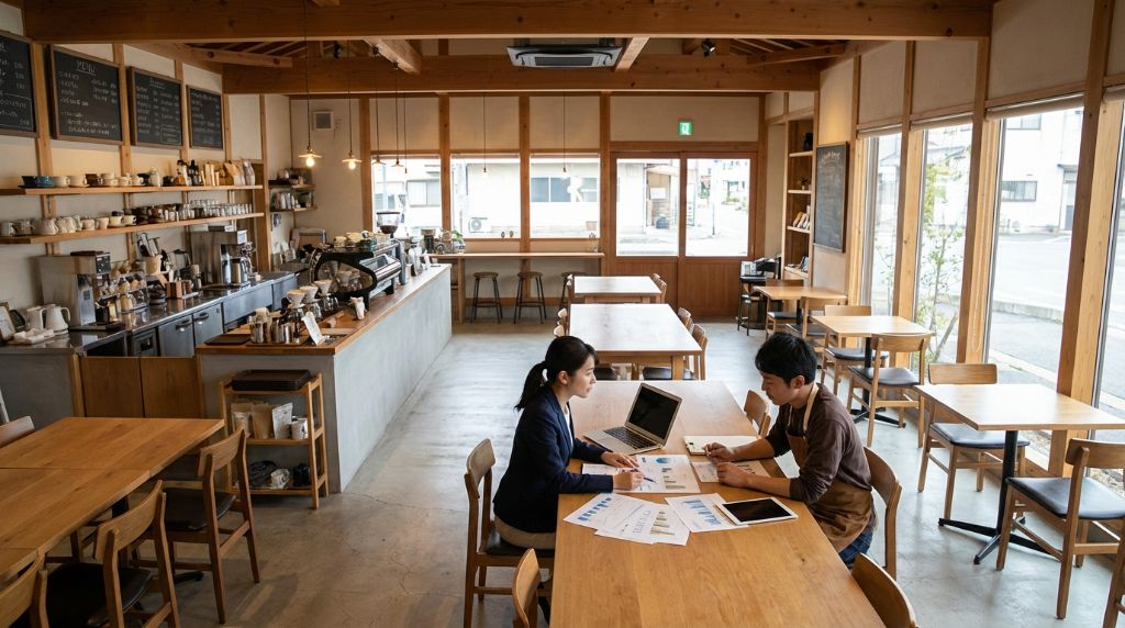 店舗分析のミーティング風景